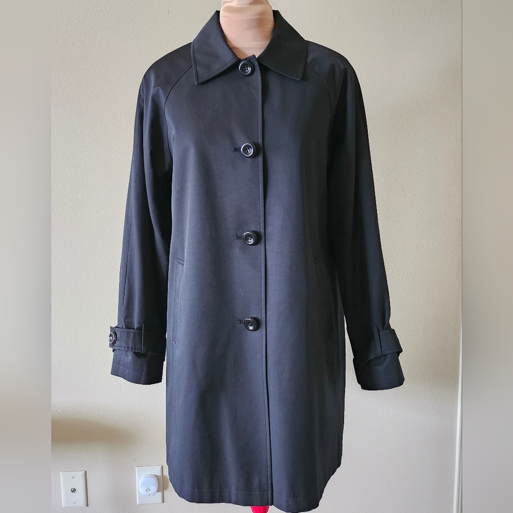 Larry Levine Black Trench Coat